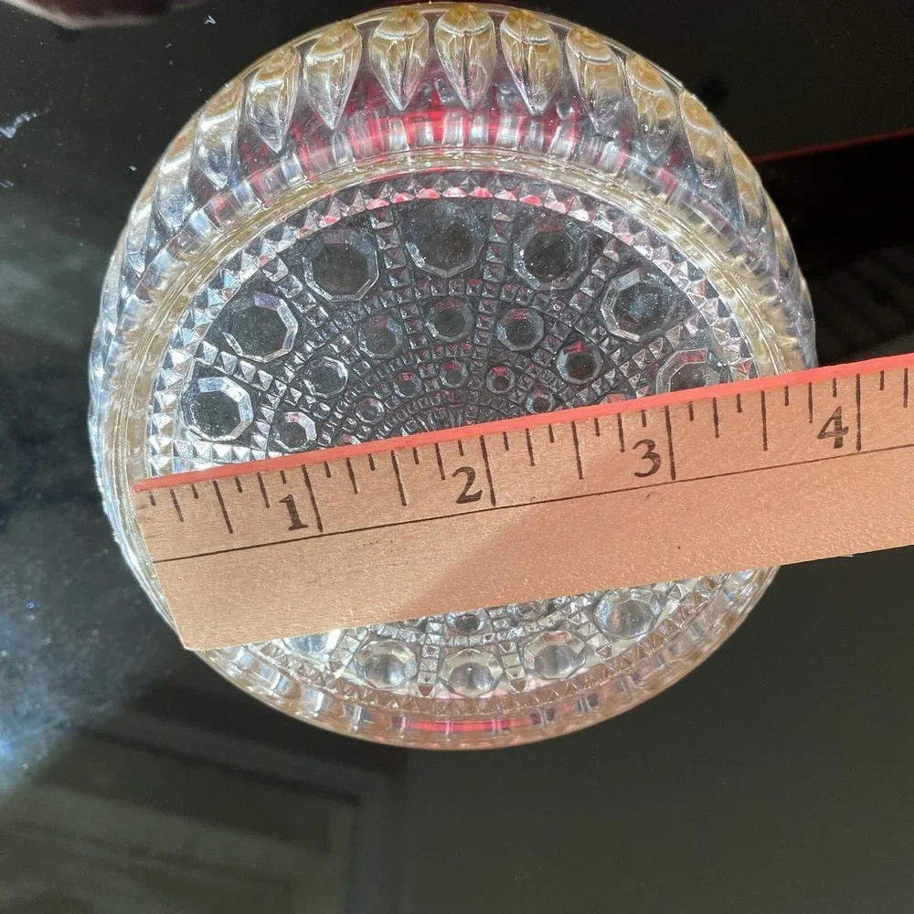 Vintage Crystal‎ Silver Rimmed 5